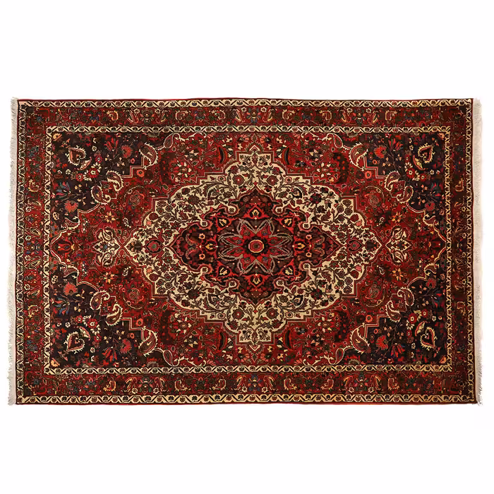 فرش دستبافت قدیمی شش متری مدل بختیاری کد 141211