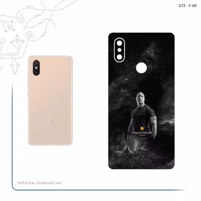 برچسب پوششی ماهوت مدل Dwayne Johnson مناسب برای گوشی موبایل شیائومی Mi 8 SE