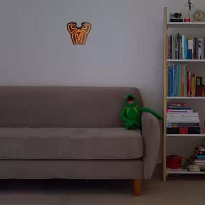 چراغ دیواری نئون دیزاین مدل Spider-BL_ORG