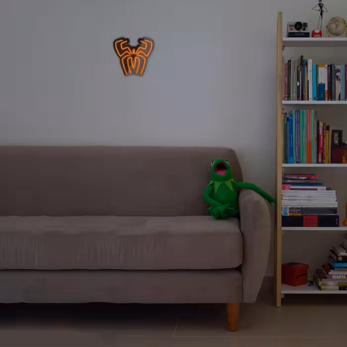 چراغ دیواری نئون دیزاین مدل Spider-BL_ORG