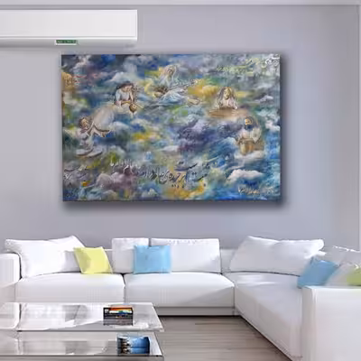 تابلو نقاشی طرح نوازندگان