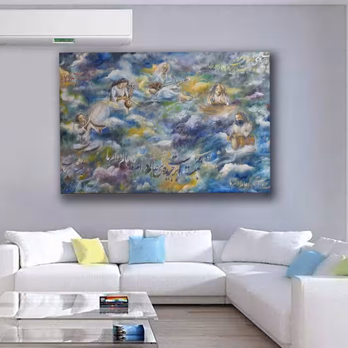 تابلو نقاشی طرح نوازندگان