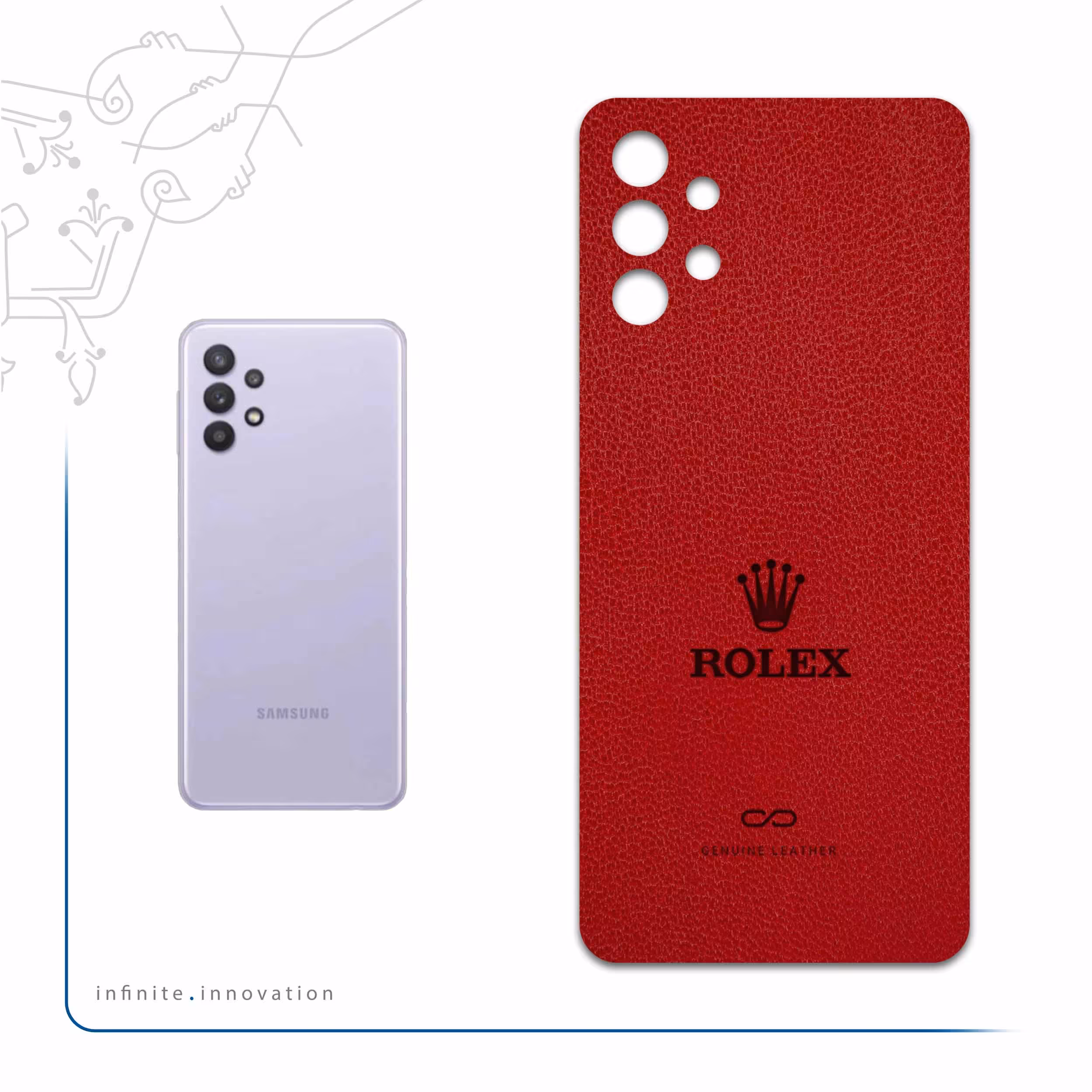 برچسب پوششی ماهوت مدل RL-RLX مناسب برای گوشی موبایل سامسونگ Galaxy A32 5G