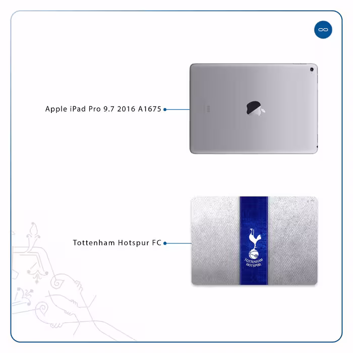 برچسب پوششی ماهوت مدل Tottenham Hotspur FC مناسب برای تبلت اپل iPad Pro 9.7 2016 A1675
