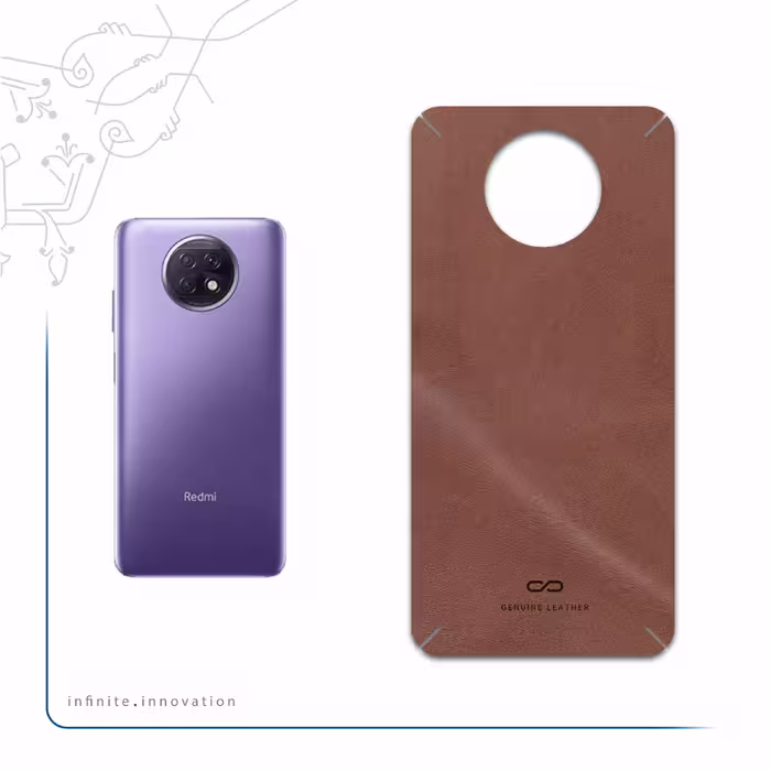 برچسب پوششی ماهوت مدل Matte-Natural-Leather مناسب برای گوشی موبایل شیائومی Redmi Note 9T