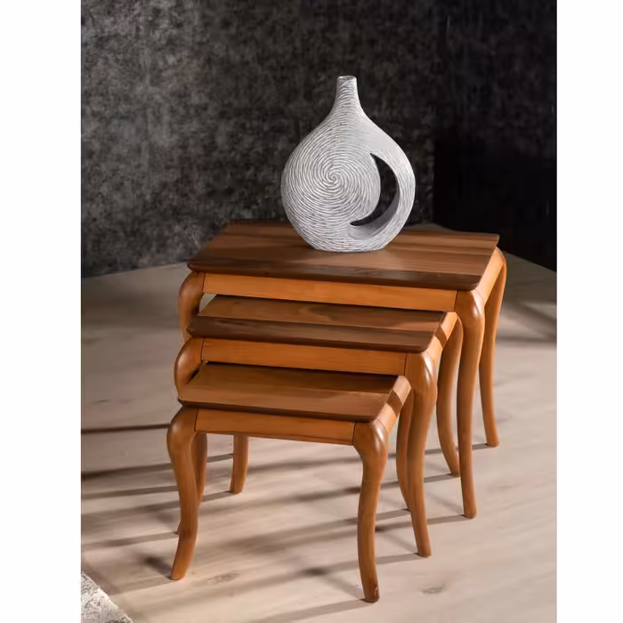 میز پذیرایی ررویال.سی.او مدل آکاژو 33 مجموعه 4 عددی به همراه میز تلویزیون