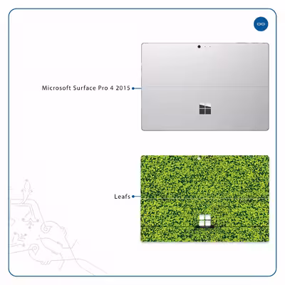 برچسب پوششی ماهوت مدل Leafs مناسب برای تبلت مایکروسافت Surface Pro 4 2015