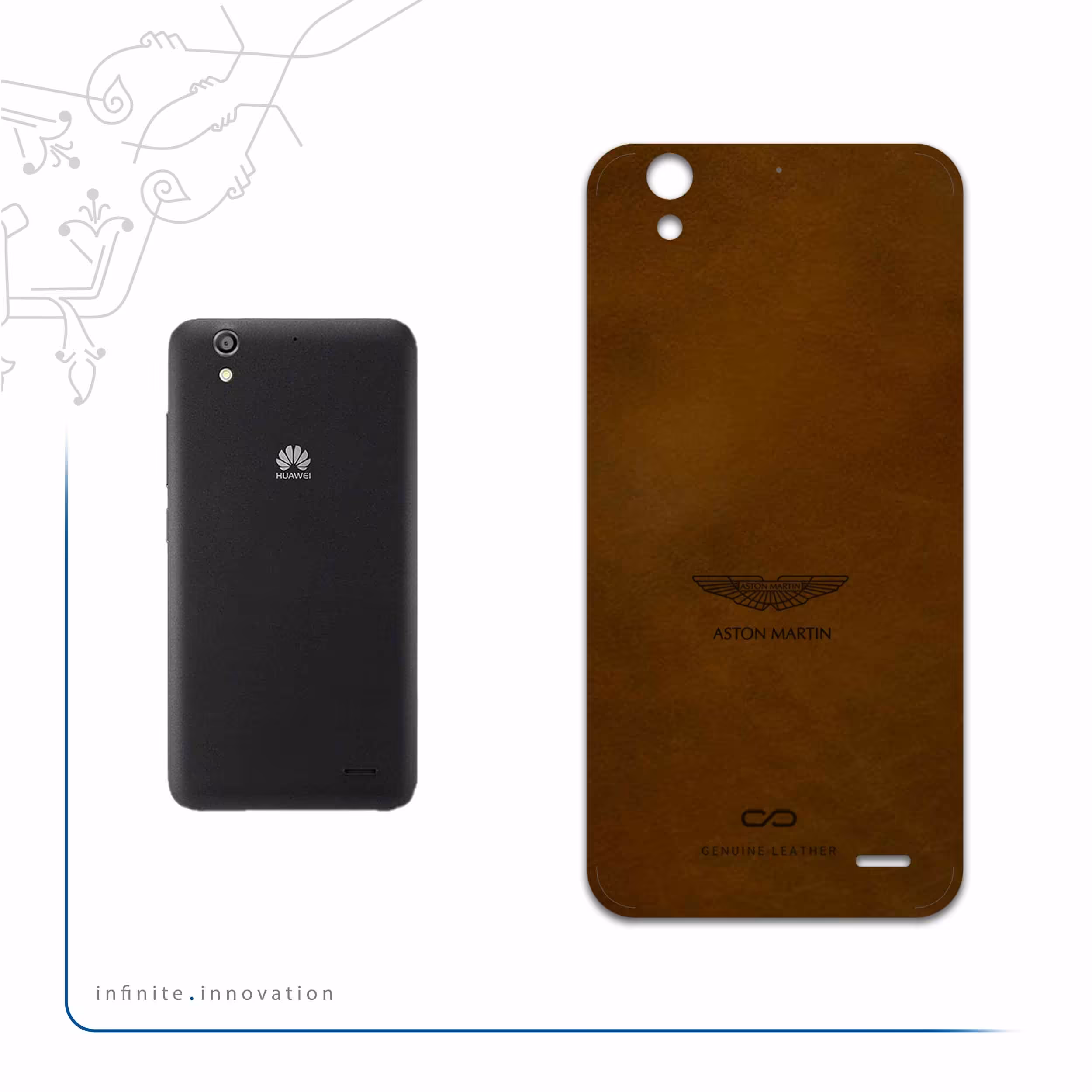 برچسب پوششی ماهوت مدل BFL-ASTN_MRTN مناسب برای گوشی موبایل هوآوی Ascend G630