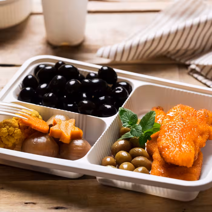 ظرف یکبار مصرف آملون مدل 3pb مجموعه 24 عددی