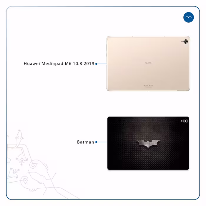 برچسب پوششی ماهوت مدل Batman مناسب برای تبلت هوآوی Mediapad M6 10.8 2019