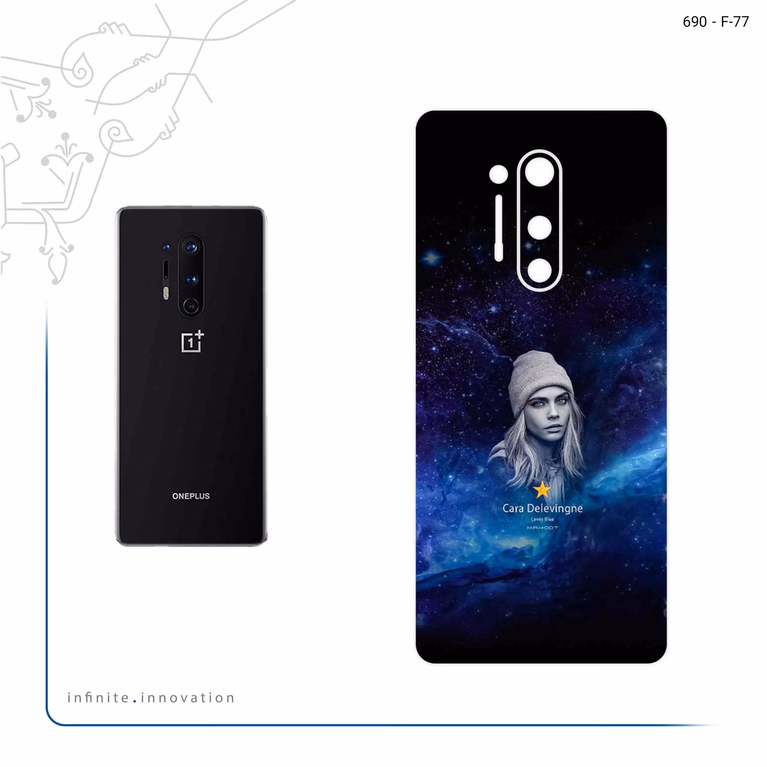 برچسب پوششی ماهوت مدل Cara Delevingne مناسب برای گوشی موبایل وان پلاس 8 Pro