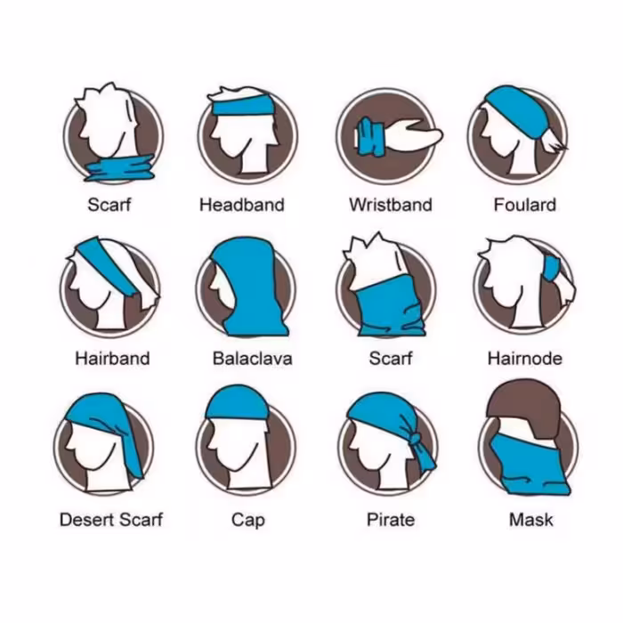 دستمال سر و گردن طرح چریکی