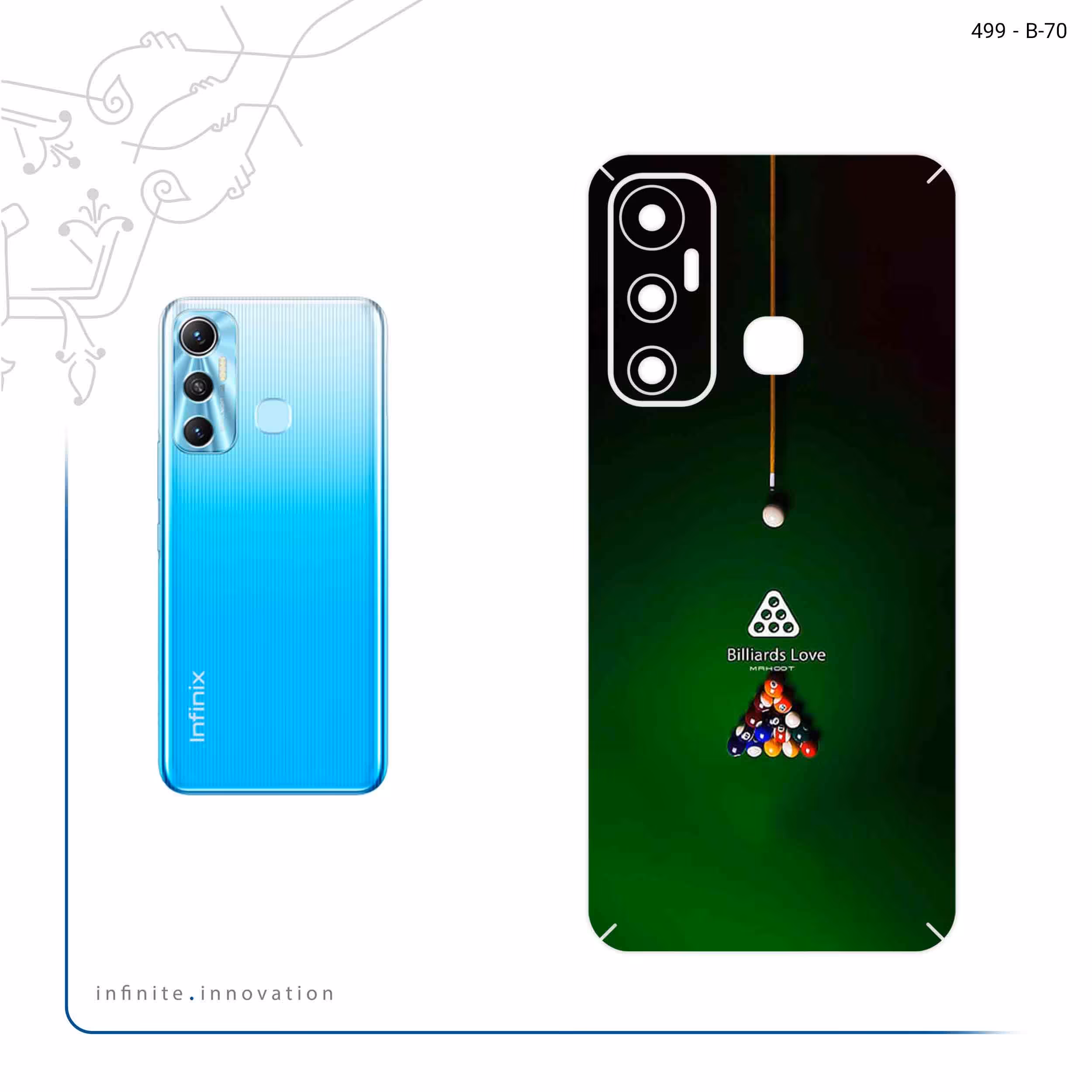 برچسب پوششی ماهوت مدل Pool Billiards Pro مناسب برای گوشی موبایل اینفینیکس Hot 11