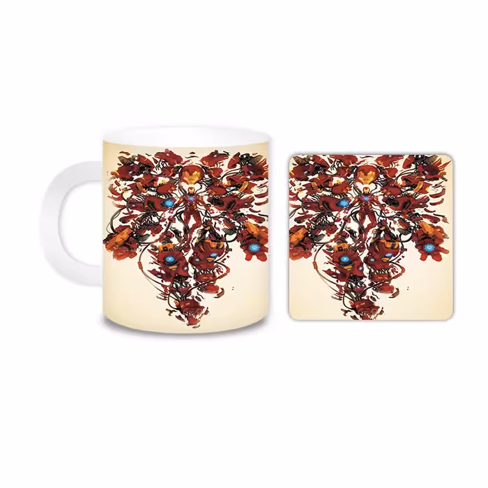 ماگ مدل مردآهنی کد 1050 به همراه زیر لیوانی