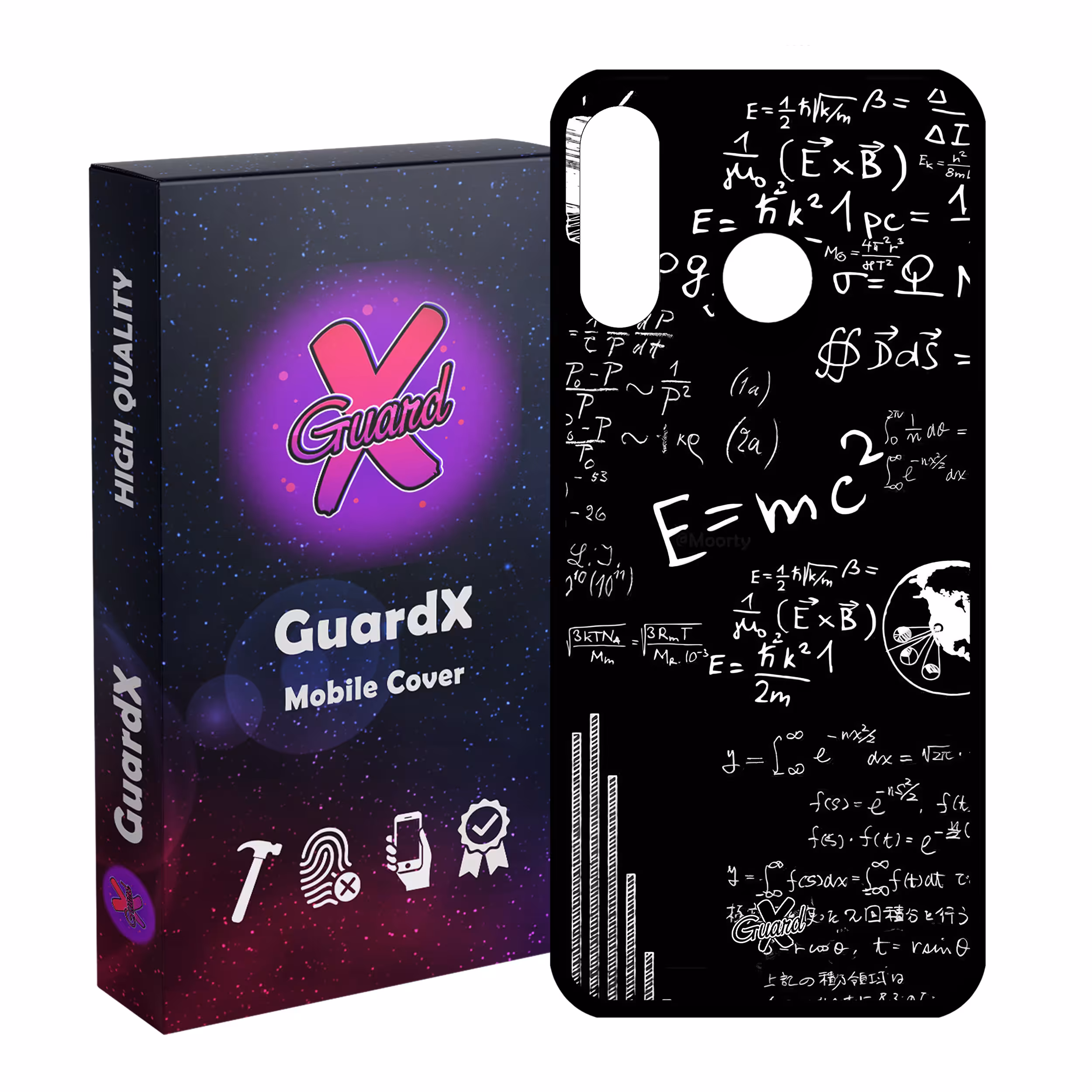 کاور گارد ایکس طرح فیزیک مدل Glass10516 مناسب برای گوشی موبایل هوآوی P30 Lite/Nova 4E