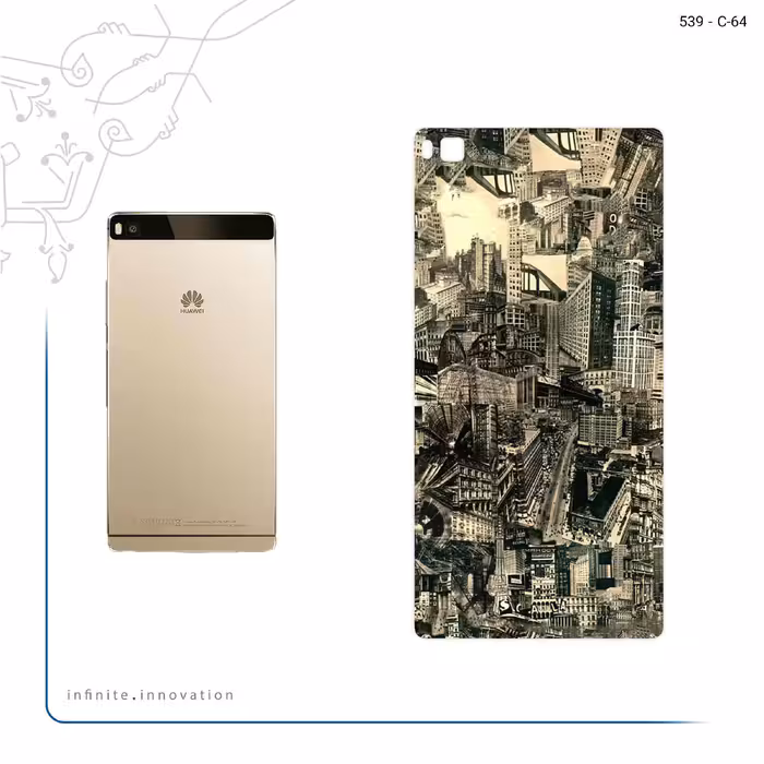 برچسب پوششی ماهوت مدل Collage of Skyscraper مناسب برای گوشی موبایل هوآوی P8