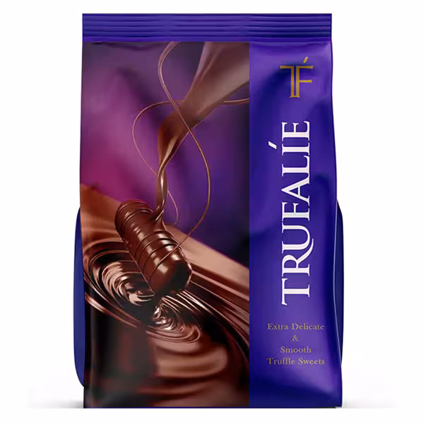 شکلات ترافل روشن با مغز کاکائویی  1 کیلو