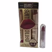 رژ لب جامد و مداد لب یوشاس USHAS شماره 02