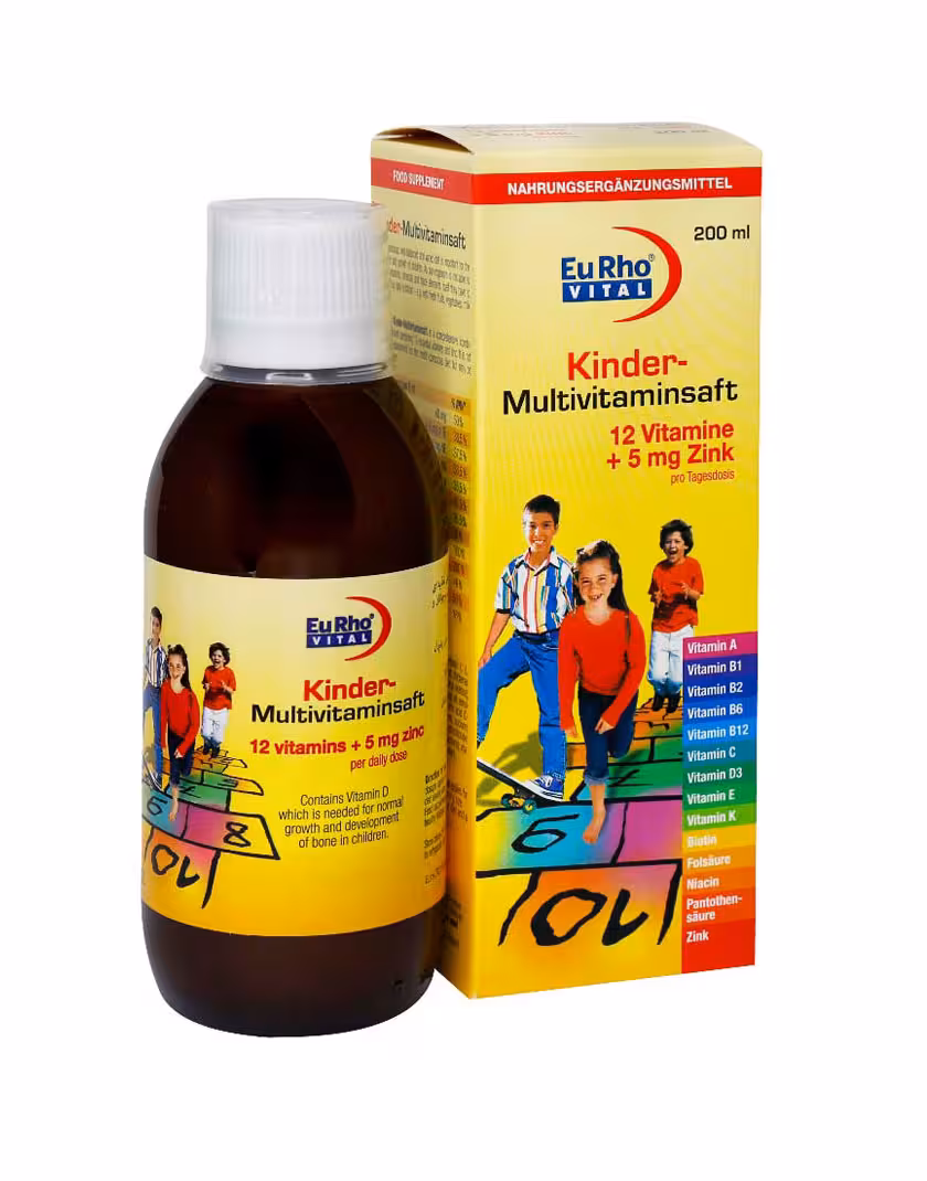 شربت کیندر مولتی ویتامین سافت یوروویتال 200 میلی لیتر Kinder