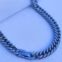 زنجیر کارتیر 9 میل براق 55 سانتی قفل کتابی