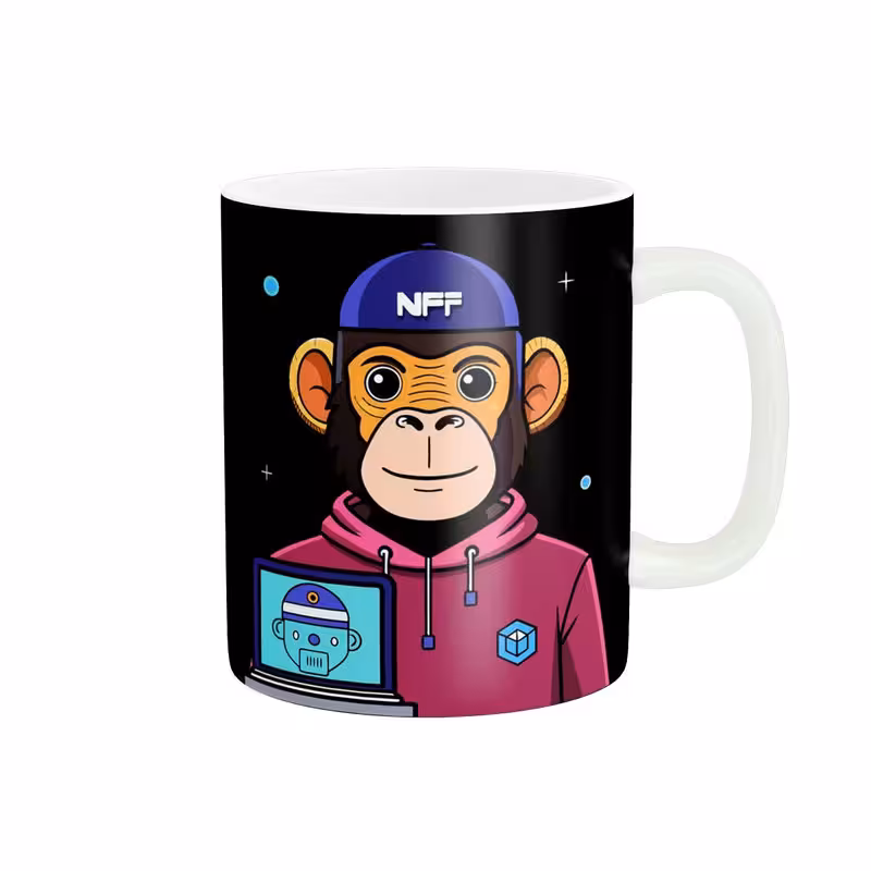 ماگ استلار طرح NFT Bored Abe ان اف تی میمون کد 1603
