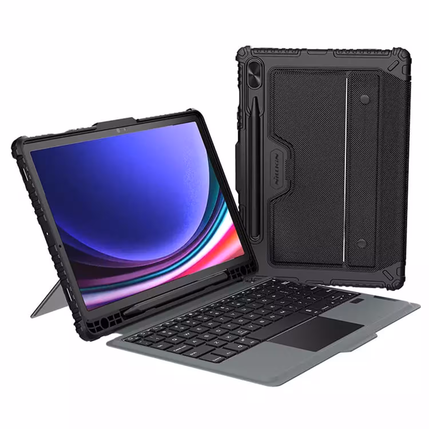 کیف کیبورد دار نیلکین مدل Bumper Combo Backlit تبلت سامسونگ Galaxy Tab S9 Plus