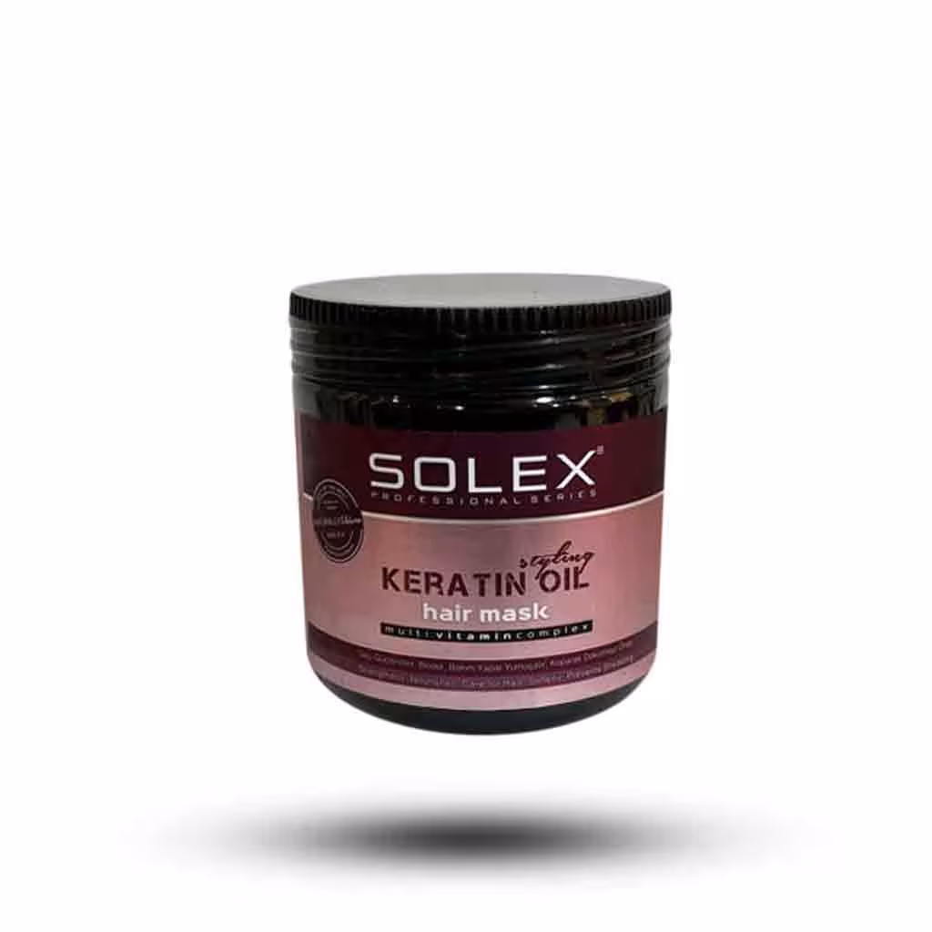 ماسک موی سولکس SOLEX KERATIN OIL حاوی روغن کراتین 500 میل