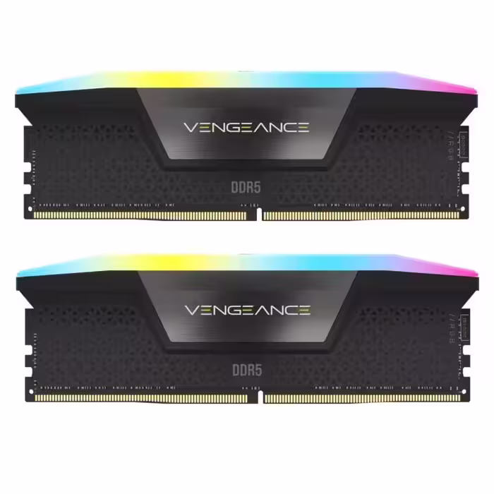 رم دسکتاپ DDR5 دو کاناله 7200 مگاهرتز کورسیر مدل VENGEANCE RGB ظرفیت 96 گیگابایت CL40