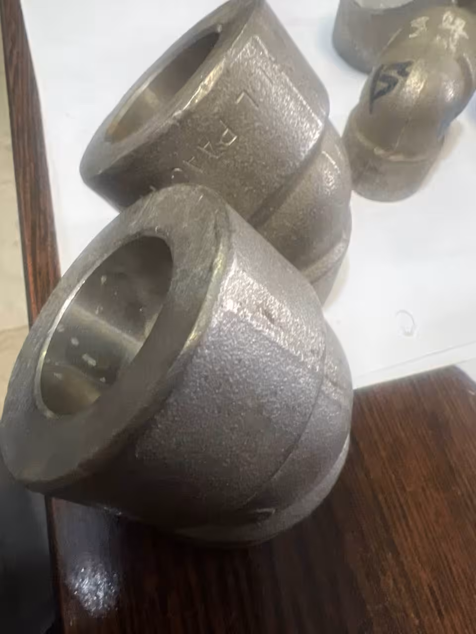 زانو فشار قوی استلنس استیل 45 درجه1 اینچ ساکت ولد کلاس 6000 SA182F316/F316L