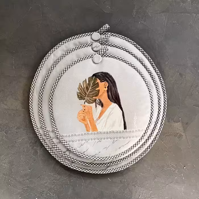 ست 3تایی دمکنی مخمل هلن - طرح 94