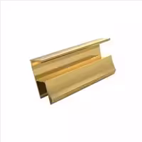 دستگیره کمدی شاخه ای 2/5متری طلایی براق کد WH-035