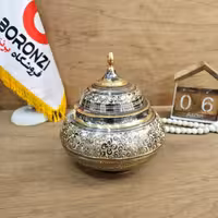 قندان برنز قلمزني بزرگ