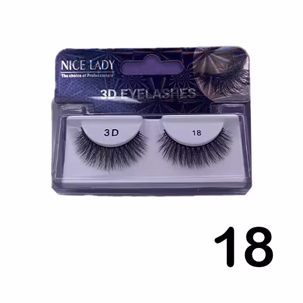 مژه جفتی 3D نایس لیدی شماره 18