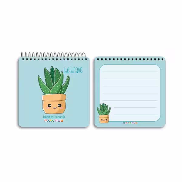 دفترچه یادداشت 10×10 طلقی فانتزی