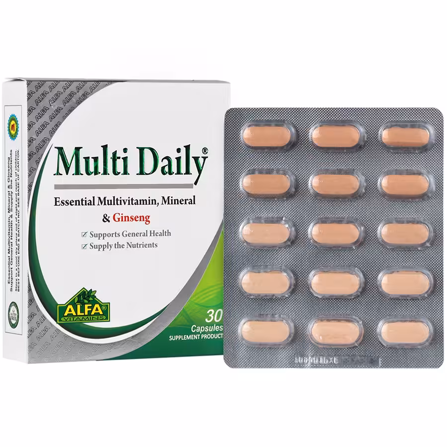 کپسول مولتی دیلی آلفا ویتامینز 30 عددی