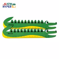 خط کش فانتزی چوبی 15 سانتی طرح سوسمار