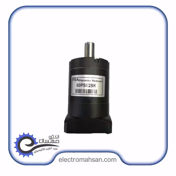 گیربکس خورشیدی سروو موتور FSA سایز 120 نسبت 25 ورودی 22 سری PSE دنده مورب فلنج دایره ساخت چین