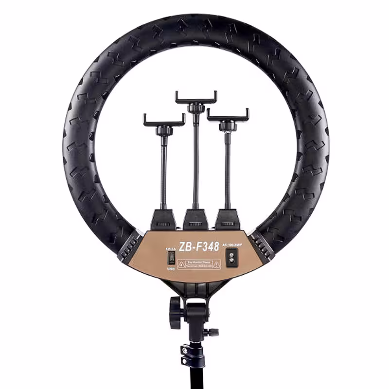 رینگ لایت مدل ZB-F348 به همراه هولدر و پایه
