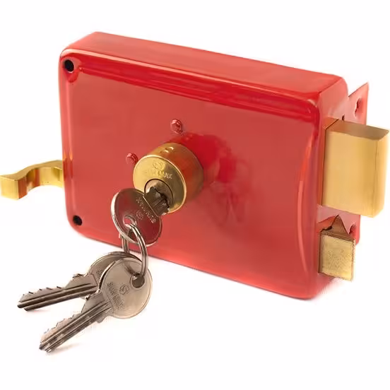 قفل حیاطی سان مکث 3 کلید ساده همراه مقابلی