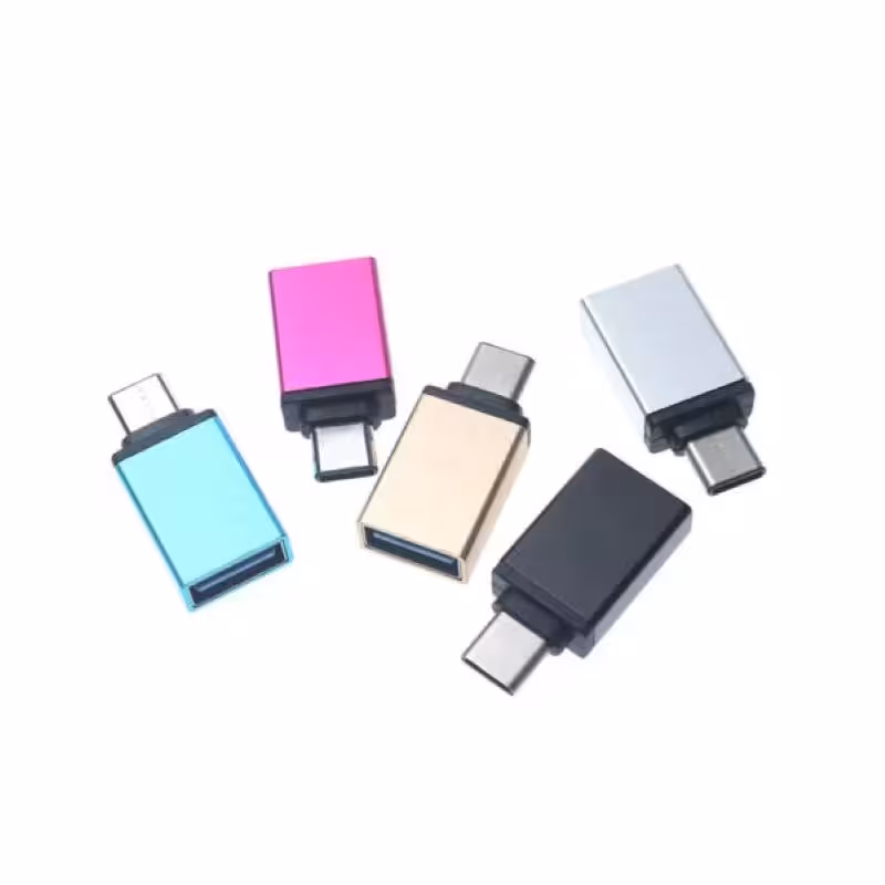 تبدیل USB به USB-C مدل OTG PLUS USB مشکی