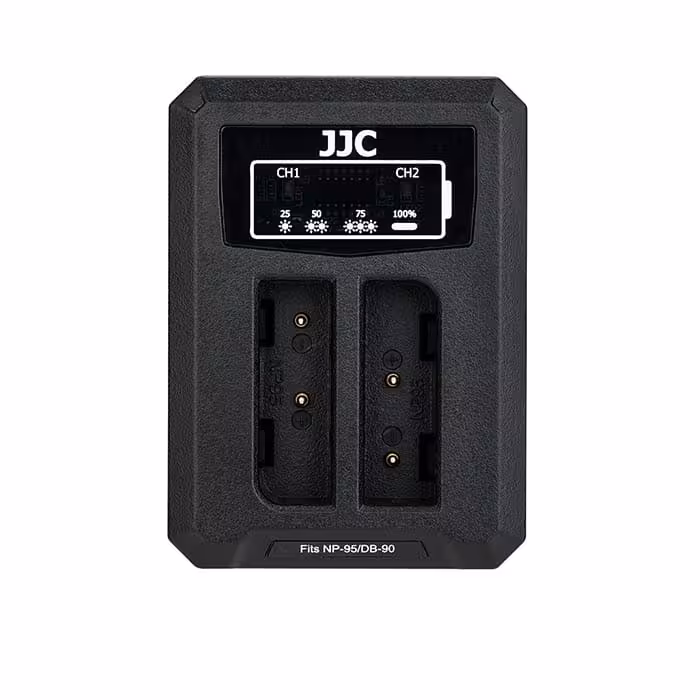 شارژر دوقلو USB باتری دوربین فوجی فیلم جی جی سی مدل DCH-NP95