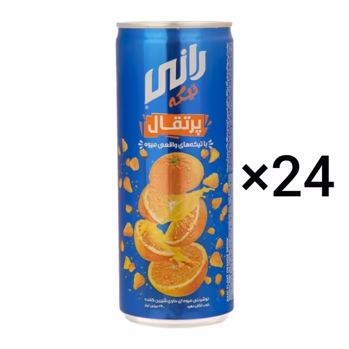 آبمیوه پرتقالی رانی باکس 24 عددی rani