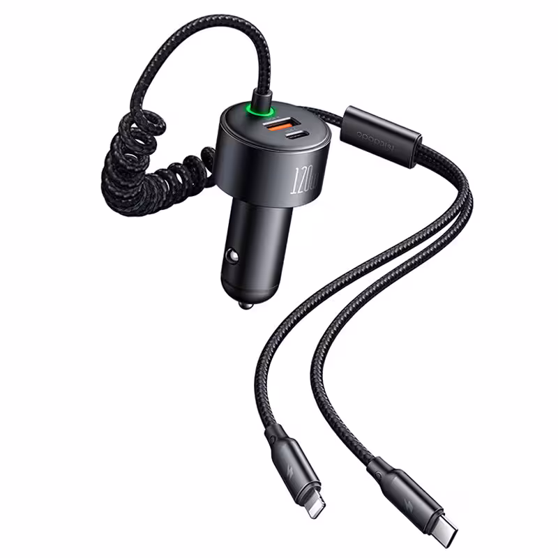 شارژر فندکی فست شارژ 3 پورت مک دودو مدل CC-037 با توان 60 وات