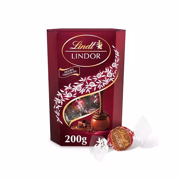 دابل شکلات لیندت لیندور Lindt وزن 200 گرم