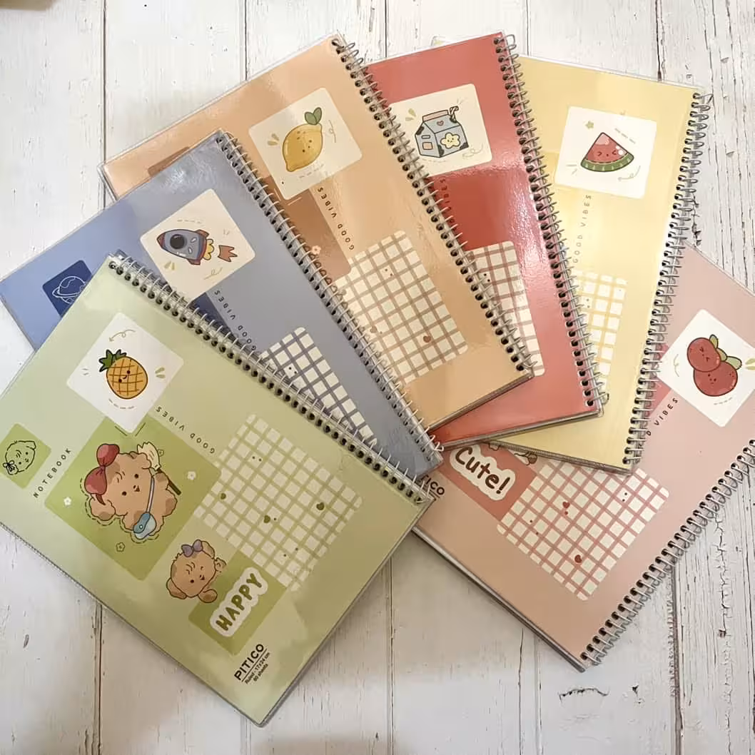 دفتر 60 برگ مجلد سیمی 372