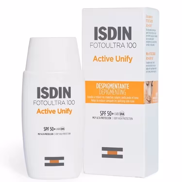 ضد آفتاب اکتیو یونیفای ضد لک SPF50ایزدین حجم 50 میل