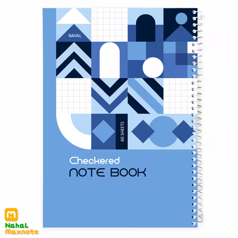 دفتر 60 برگ سیمی شطرنجی 5MM کد 3655.طرح 4