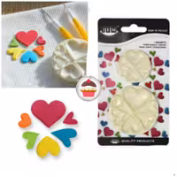 چاپ فوندانت دو تیکه قلب