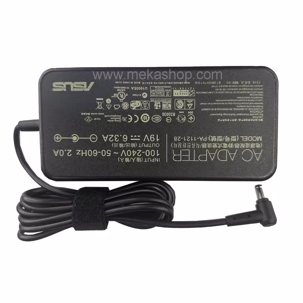 شارژر آداپتور لپ تاپ ایسوس Asus 19V 6.32A 5.5*2.5 Slim
