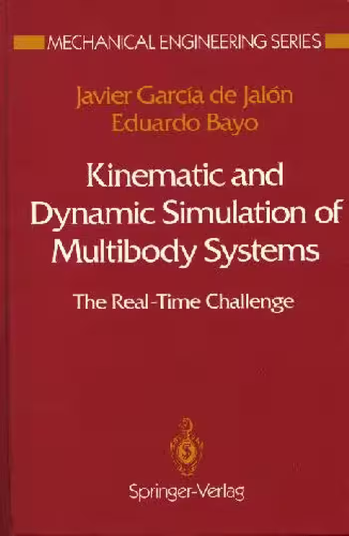 خرید و دانلود نسخه کامل کتاب Kinematic and dynamic simulation of multibody systems: the real-time challenge